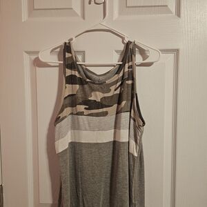 Maurices Camouflage and Gray Tank Top